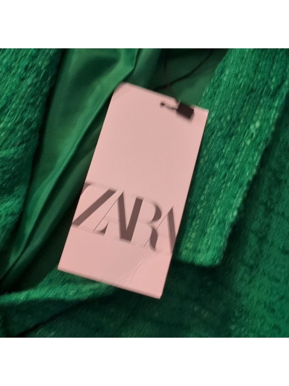 Zara Green Blazer Size Large - Picture 7 of 9